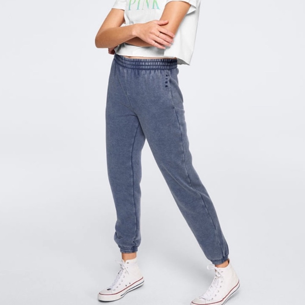 VS Pink Blue Campus Joggers Sweatpants